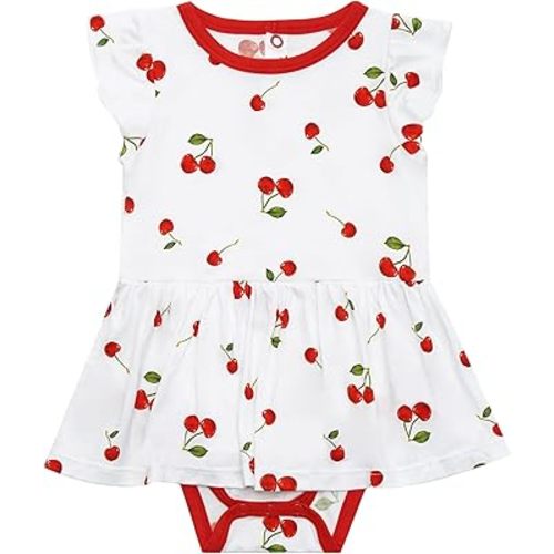 Baby Girls Sleeveless Bodysuits Toddler Ruffled Bodysuit Viscose from Bamboo Cute Infant Girl Outfit Clothes 0M-2T