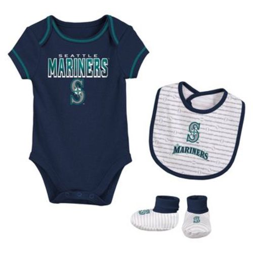 MLB Seattle Mariners Newborn Layette Set - 0-3M