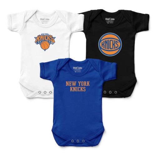 Infant New York Knicks Chad & Jake Three-Pack Bodysuit Set