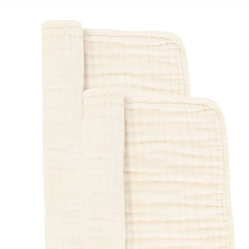 Cloud Muslin™ Burp Cloth 2 Pack - Steel