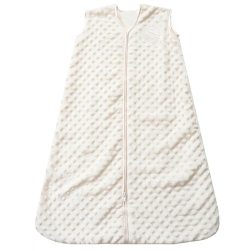 Cream Plushy Dot Velboa Wearable Baby Blanket M | HALO
