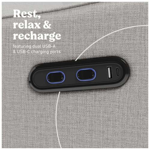 Teddi Power Recliner Swivel Glider - Steel Basketweave