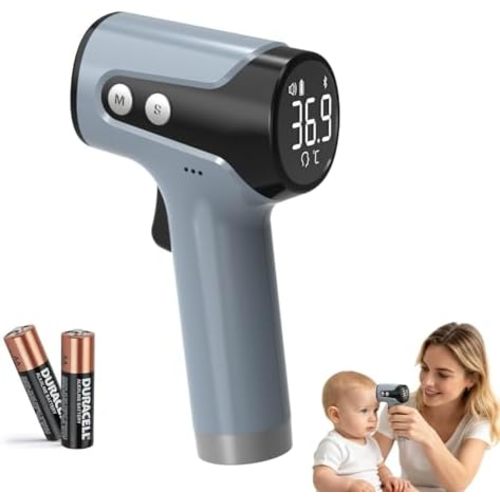 Digital Forehead Thermometer - Newborns, Baby and Adult Thermometer w/ 1Sec