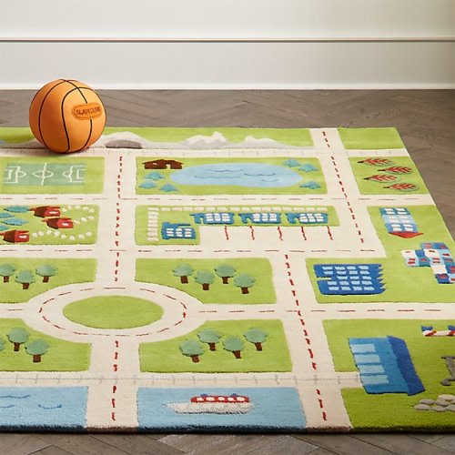 Tiny Town Road Play Rug