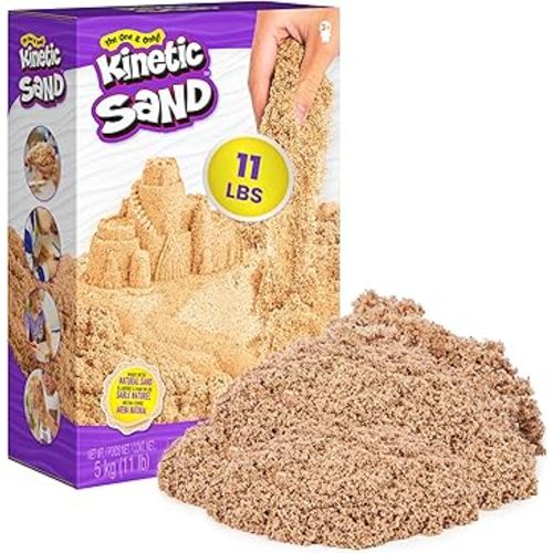Amazon.com: Kinetic Sand 11lb Brown Sand Amazon Exclusive, Sensory Toys, Ages 3+ | Moldable Play Sand, Refill for Sensory Bins, Playsets & Classrooms, Creative Open-Ended Play, Birthday Gifts for Kids : Toys & Games