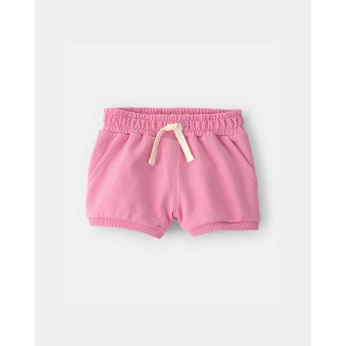 Baby Girl French Terry Shorts - Pink | Carter's