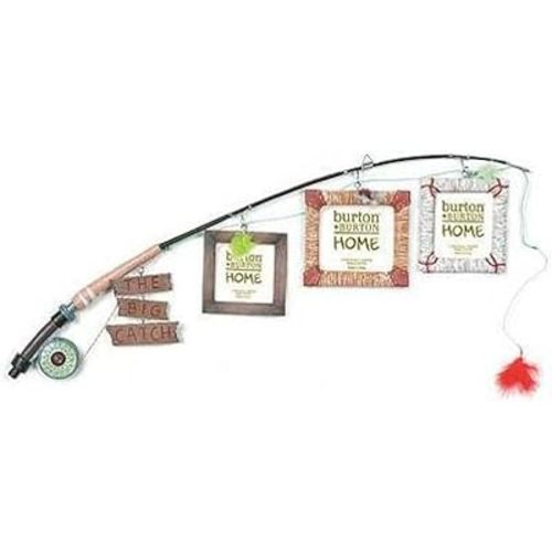 The Big Catch Fly Fishing Pole Photo Picture Holder Frame Themed Decor