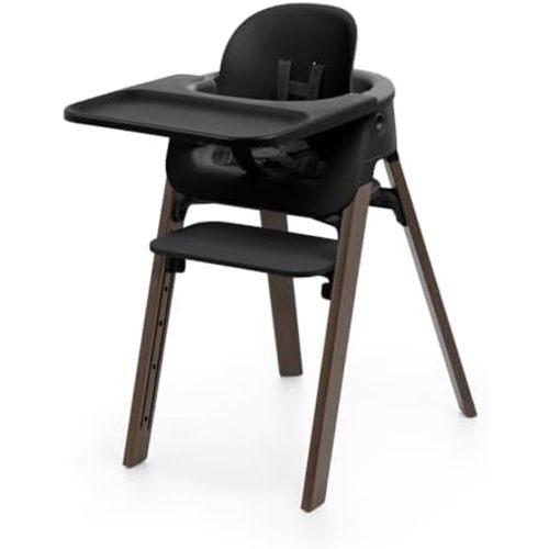 Stokke Steps High Chair for Babies & Children, Black/Warm Brown