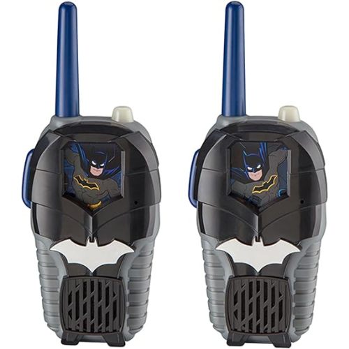 Batman Toy Walkie Talkies for Kids, Static Free Indoor and Outdoor Toys for Boys with Light Up Graphics Designed for Fans of Batman Toys