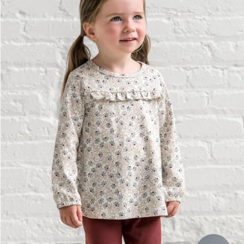 Sorren Ruffle Long Sleeve Top
