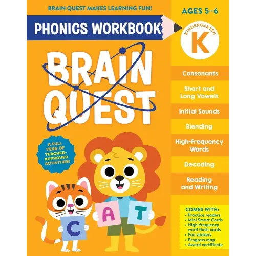 Brain Quest Phonics Workbook: Kindergarten