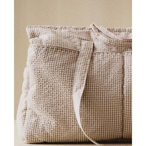 GINGHAM CHECK DIAPER BAG | Zara Home United States of America
