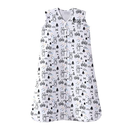 HALO SleepSack, 100% Cotton Wearable Blanket, Swaddle Transition Sleeping Bag, TOG 0.5, Huggy Bears, Large, 12-18 Months