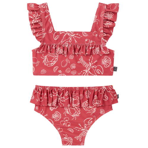 Modern Moments by Gerber Baby and Toddler Girl Two- Piece Swimsuit with Ruffles, Sizes 0/3M-5T