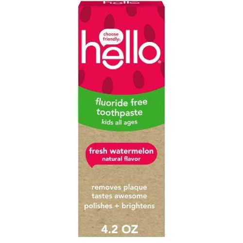 hello Kids' Fluoride Free Toothpaste - Watermelon - 4.2oz