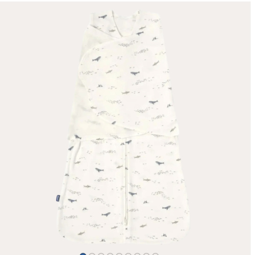 HALO | SleepSack Swaddle Cotton 1.5Tog | Ocean | Kido Bebe