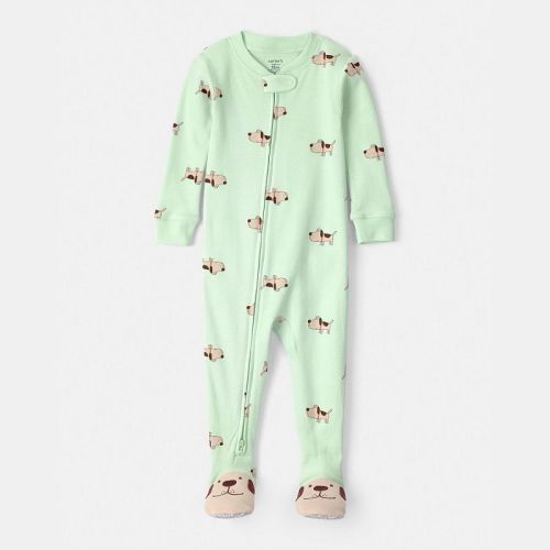Baby Boy Carter's Puppy Snug Fit Zip-Up Pajamas
