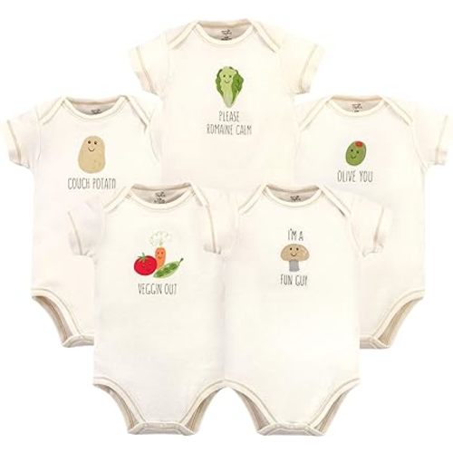 Touched by Nature Unisex Baby Organic Cotton Bodysuits