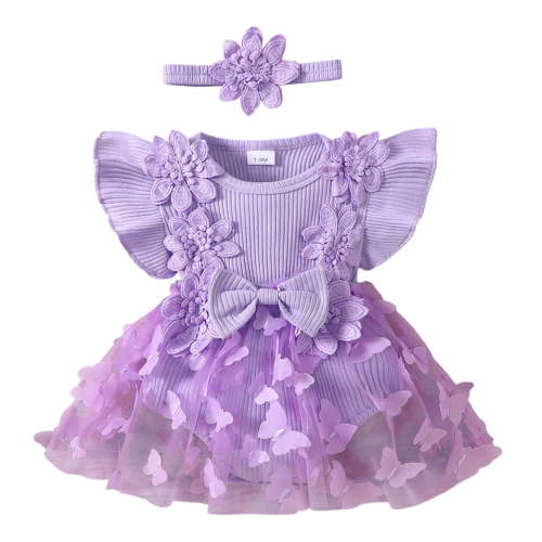 Infant Clothes Baby Girls' Dresses Rompers Bodysuit Newborn Outfits Baby Girl Newborn Girl Clothes Summer Infant Dresses 1-3 Months