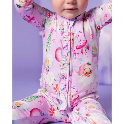 Merry Little Pinkmas Convertible Ruffle Romper