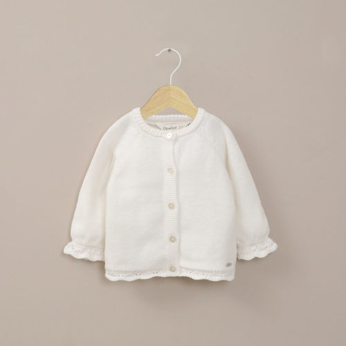 Chaleco Bebe Niña Blanco