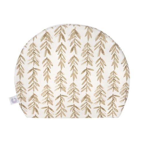 Boppy Pregnancy Support Wedge Pillow with Removable Jersey Pillow Cover, Taupe Grassland Design, Firm Compact Support, Portable Prenatal and Postnatal Positioning