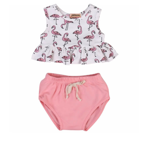 FLAMINGO Summer Outfit - Hazel & Bo