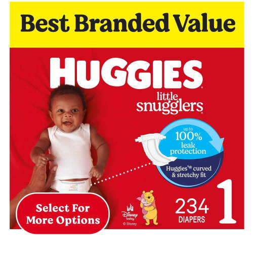 Huggies Little Snugglers Baby Diapers, Sizes Newborn-2