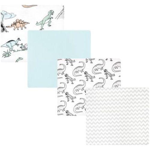 Luvable Friends Little Treasure Flannel Receiving Blankets 4pk