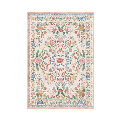 Classic Vintage Floral Rug | Machine Washable & Durable | MontVoo Rugs – MontVooRugs