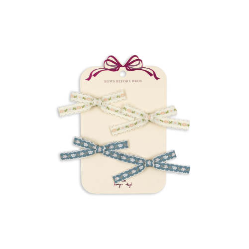 4 PACK BOW HAIR CLIP - multi