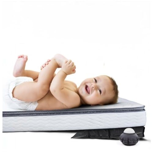 Crib Cloud Inflatable Wedge Pillow for Colic Baby Relief– Fully Adjustable Infant Sleeping Wedge to Help with Acid Reflux, GERD, Allergies, and Nasal Congestion