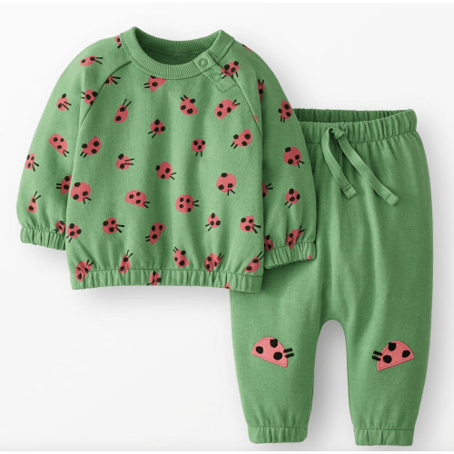 Baby French Terry Sweatshirt & Sweatpants Set