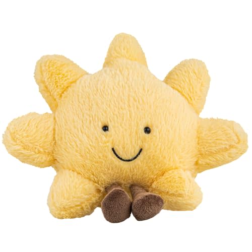 Sun Plush, 12" Sunshine Pillow, Cute Sun Stuffed Animal Plush Toy | Smiling Sun pillow brings warmth and joy, making a thoughtful gift for kids, friends, family, and special occasions