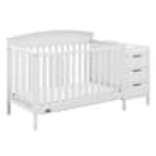 Graco Benton White 4-in-1 Convertible Crib and Changer 04586-641