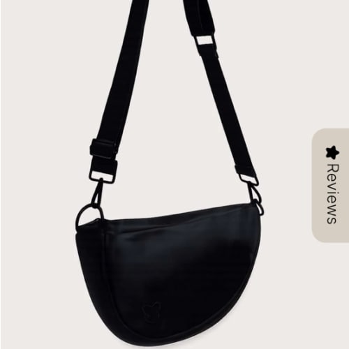 Black Crossbody Compact Diaper Bag | Sling Diaper Bag | citymouse