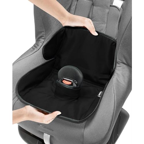 Lynmark® Potty Training Car Seat Protector Cover - Waterproof Soft Piddle Pads for Toddlers and Baby Carseat - Travel-Friendly Universal Washable Liner Mat for Spills, Nappy Leaks, Accidents - Black