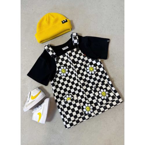 Little Bloomer Checker Corduroy Dress