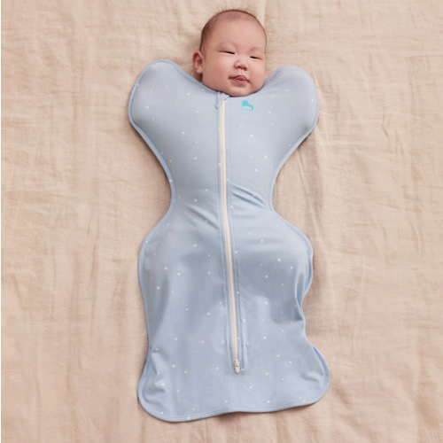 Swaddle Up™ 1.0 TOG Cotton Powder Blue Twinkle