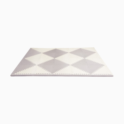 Skip Hop Geo Playspot Foam Floor Tiles - Grey/Cream