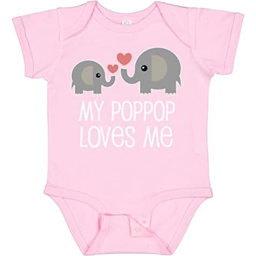 inktastic My PopPop Loves Me Grandkids Baby Bodysuit