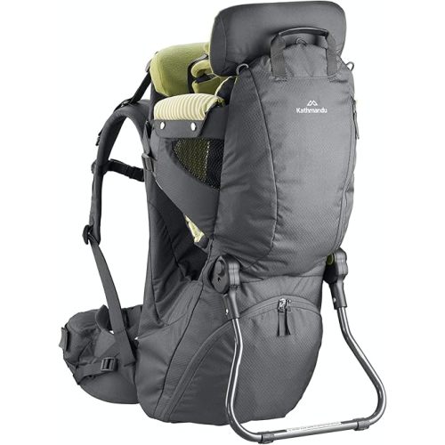 Kathmandu Karinjo Child Carrier v2 Adjustable Harness Toddler Backpack Kids Grey/Green ONE