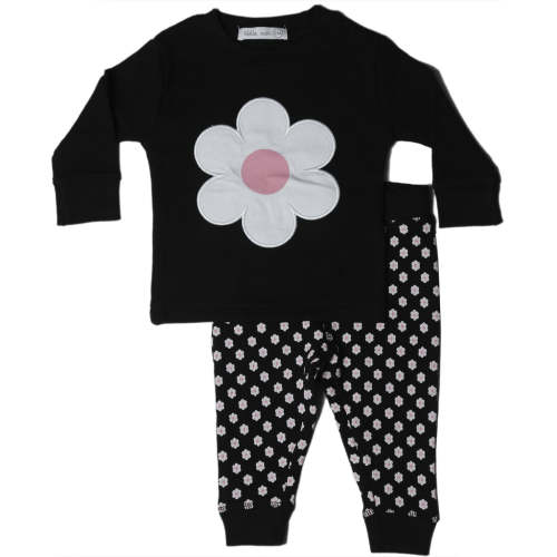 🎉Baby Thermal Shirt and Pants Set - Flowers