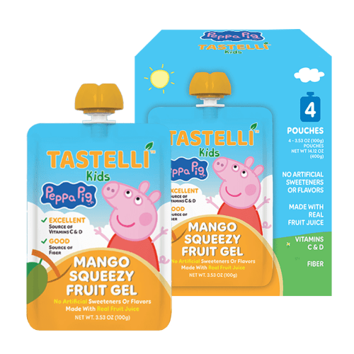 Tastelli Kids Mango Squeezy Gel 4-Pack - 14.1 oz (400g)
