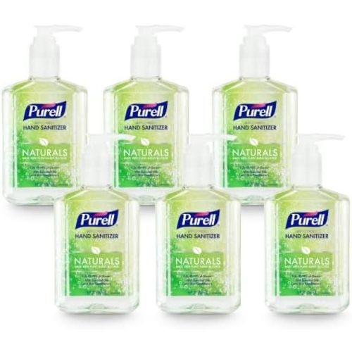 Purell Naturals Hand Sanitizer Gel Pump Bottle, 6ct x 8fl oz, 9626-06-CMR01