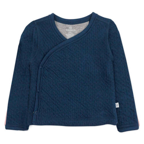 Organic Cotton Matelassé Side-Snap Kimono Top | Honest Baby Clothing