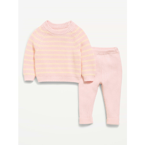 Cozy Ribbed Sweater and Leggings Set for Baby