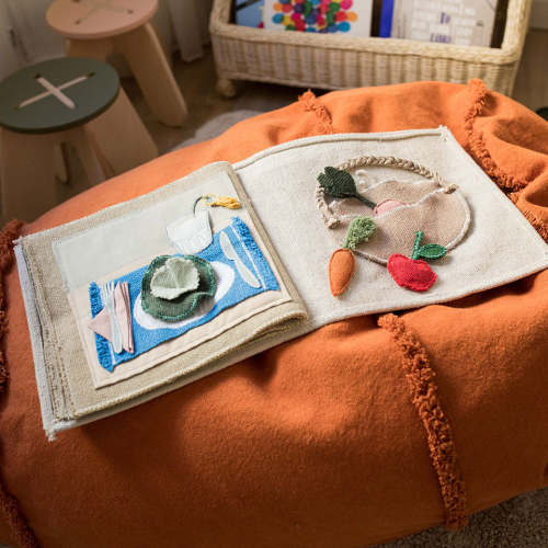 Lorena Canals Cool Kids Eat Healthy Textile Book | Modern Nursery™