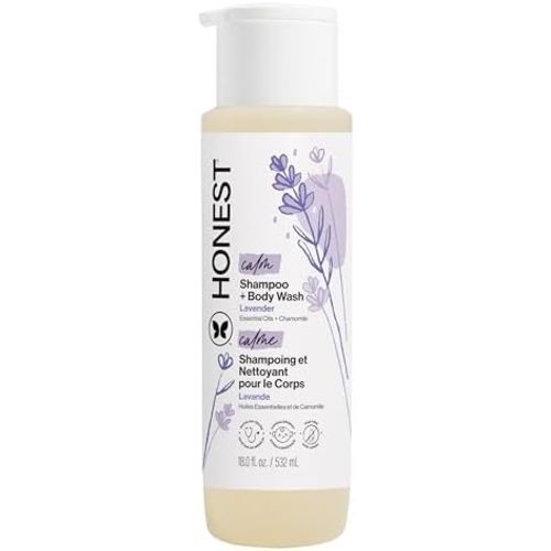The Honest Company Shampoo & Body Wash, Tear-Free, Lavender Calm, 18 fl oz