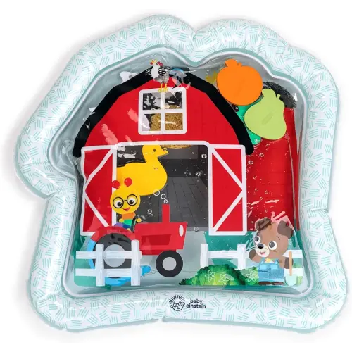 Baby Einstein Farm Explorers Cal's Sensory Barn Water Mat, Multisensory, Red, Ages 0-36 Months